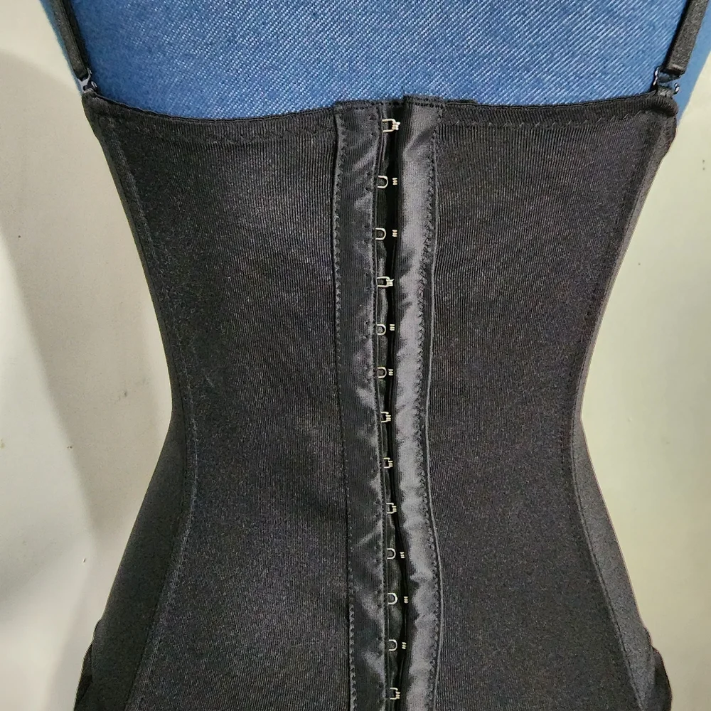 Black and Purple Dress Up Bustier Corset Style Top - Picture 7 of 10